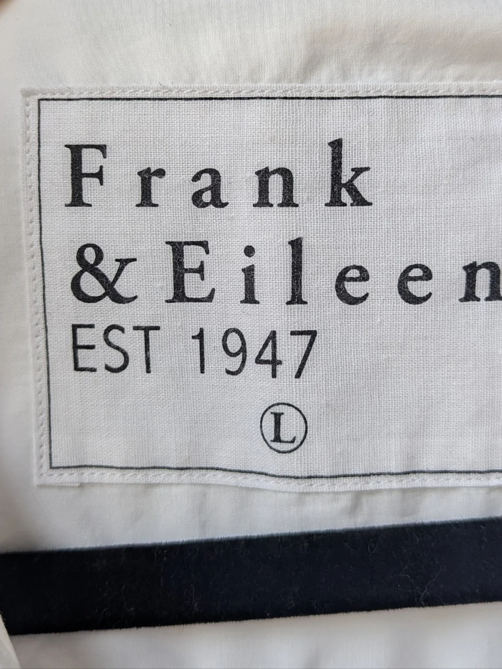 NWOT Frank & Eileen Joedy Cotton Button-Up Shirt White Size Large - Picture 3 of 9